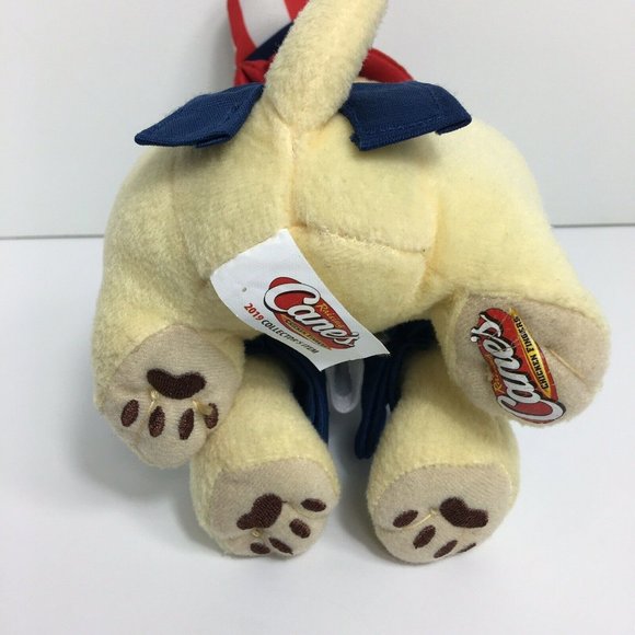 Raising Canes Chicken Push Puppy Dog 4th Of July Stars Stripes Red White Blue 7" - Picture 12 of 12